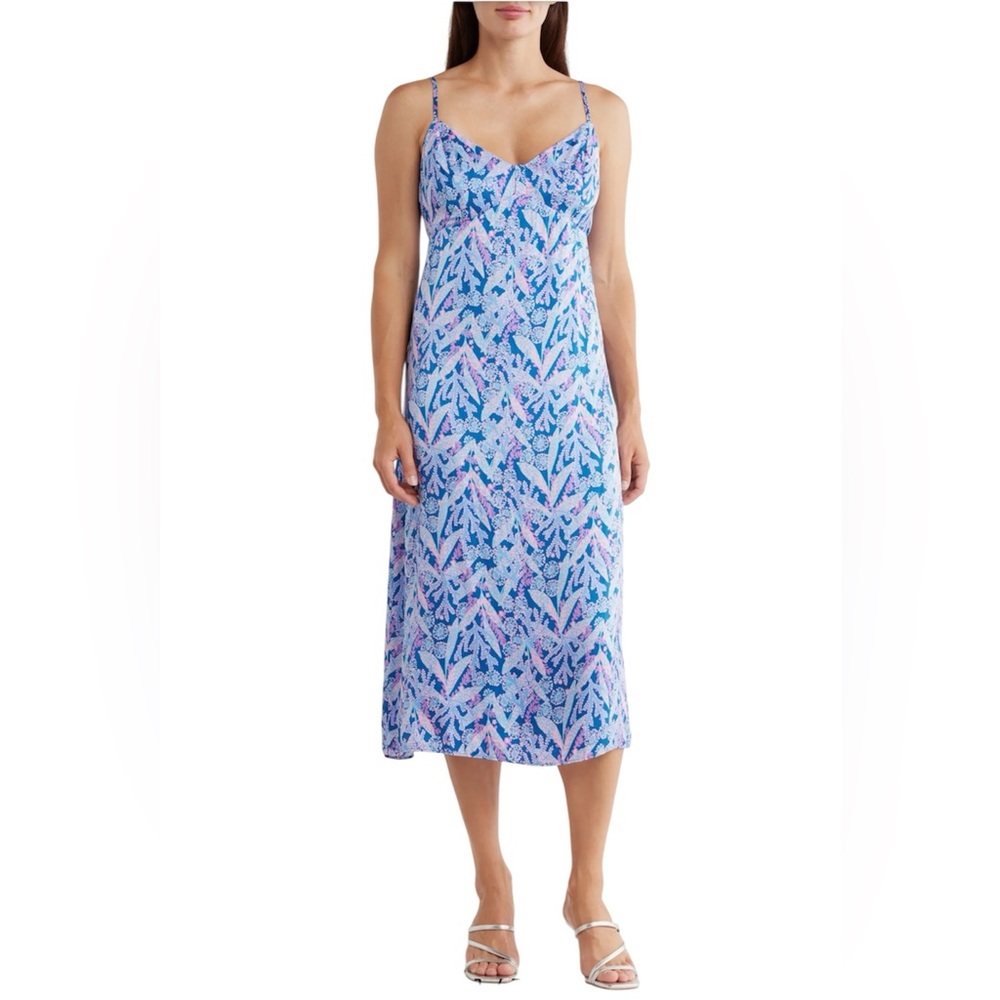 NWT Lily Pulitzer Keana Satin slip dress summer vacation size 0